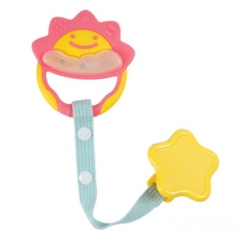 Richell 利其爾 固齒器-粉紅色(附固定夾&收納盒)