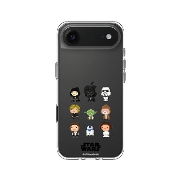 iPhone Air Clear Case（相機按鈕） 透明 - 迪士尼-星際大戰 Star Wars - 星際大戰 – Q版角色混合