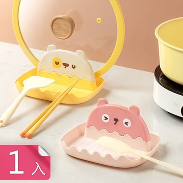 荷生活 廚房鍋蓋鍋鏟置物架 PP材質多齒位放置輕鬆好洗鍋蓋架-1入