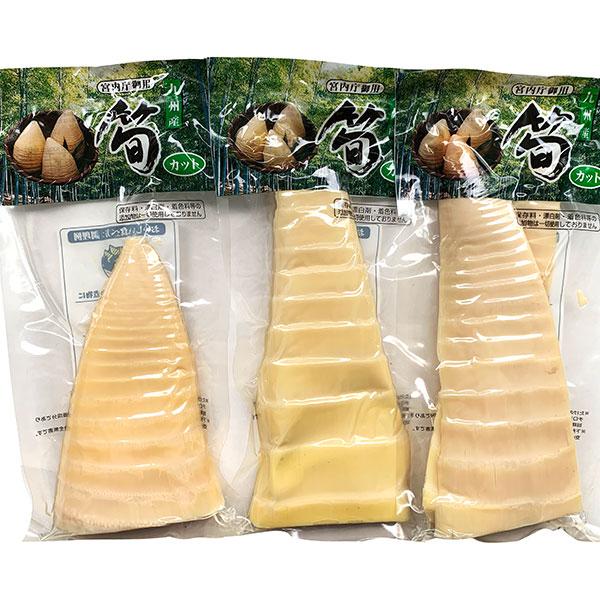 たけのこ 水煮  無添加 3本入り タケノコ 筍 九州産 メール便