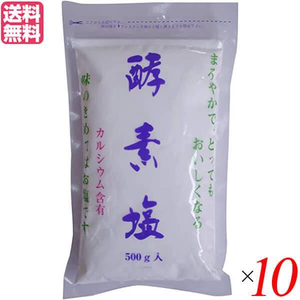 塩 天日塩 天然 酵素塩 500g 10袋セット 送料無料