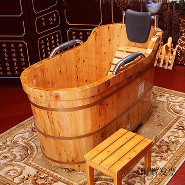 【免運】【附贈發票】香柏木洗澡桶美容院瑤浴桶成人浴桶實木澡盆家用浴缸木質養生澡桶