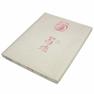 弘梅堂 仮名用 手漉き 画仙紙「ドーサ引き 白珠」半切（35×136cm）50枚