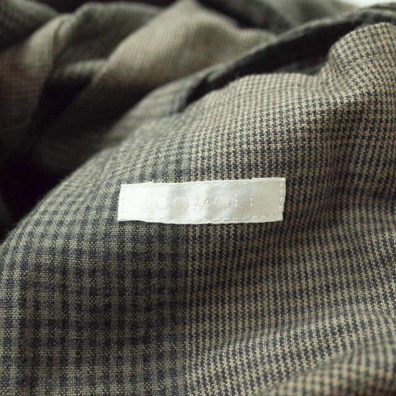 COMOLI コモリ 日本製 Wool Ramie Check Jacket ウールラミー