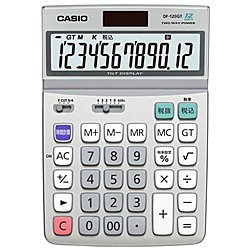 CASIO [DF-120GT-N] デスク型電卓 12桁 グリーン購入法適合商品