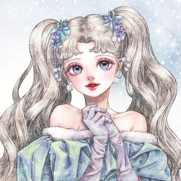 雪兔貼紙 (8色)