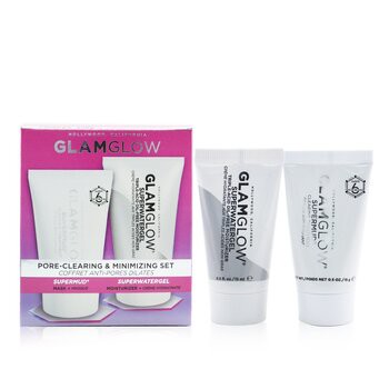 Glamglow Glamglow 毛孔清潔最小化套裝：超泥清除處理 15g + 超級水凝膠保濕 15ml 2pcs-組合
