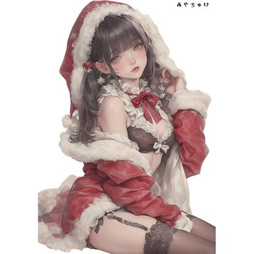 【12月新品3】07-107-0008 人物貼紙 聖誕女孩