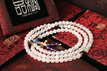 原礦月光石 108顆 月光石 6mm 客製化佛珠設計 串珠飾品手鍊 手環