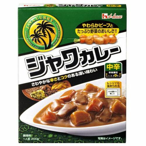 ハウス食品 ハウス レトルトジャワカレー 中辛 200g ×10 メーカー直送