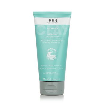Ren 任 Clearcalm 淨化泥狀清潔劑（用於瑕疵皮膚） 150ml/5.1oz-卸妝/洗面乳