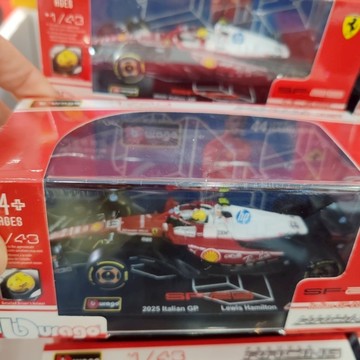 比美高1:43 Formula 1一級方程式F1賽車 法拉利車隊SF25 蒙札塗裝 仿真合金車模型 勒克萊爾 漢密爾頓