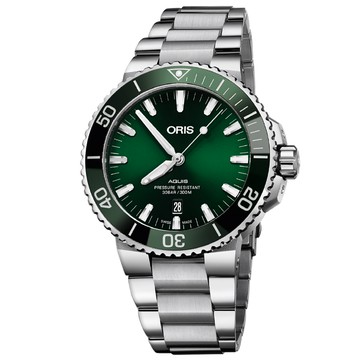 ORIS豪利時 Aquis系列 時間之海 潛水機械腕錶 43.5mm/0173377304157-0782405PEB
