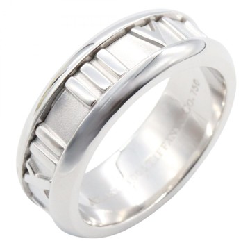 Tiffany & Co 蒂芬妮 18K白金 Atlas 戒指 【二手名牌BRAND OFF】