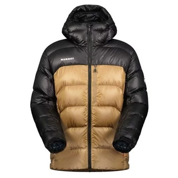 MAMMUT 男 Gravity IN Hooded Jacket AF 輕量保暖防風防潑連帽羽絨外套/750FP鵝絨/1013-02630-7493 深沙褐/黑