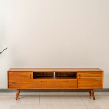 瑪荷尼家具Mahogany-全原木 桃花心木 櫃子 晨光180電視櫃