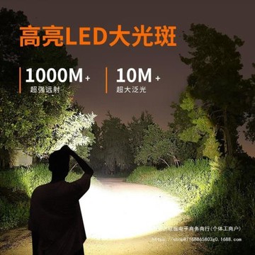 浦爾曼頭燈LED強光超亮充電頭戴式礦燈可變焦釣魚手電筒戶外遠射