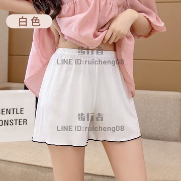 冰絲安全褲女防走光夏季薄款可外穿不卷邊打底褲無痕寬松居家短褲【步行者戶外生活館】