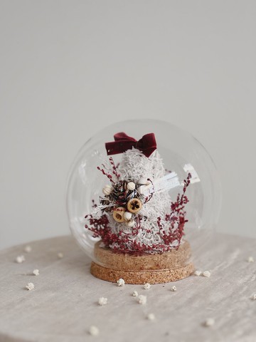 【永生玫瑰花玻璃球】• 情人節禮物/生日禮物/永生花/永生玫瑰花