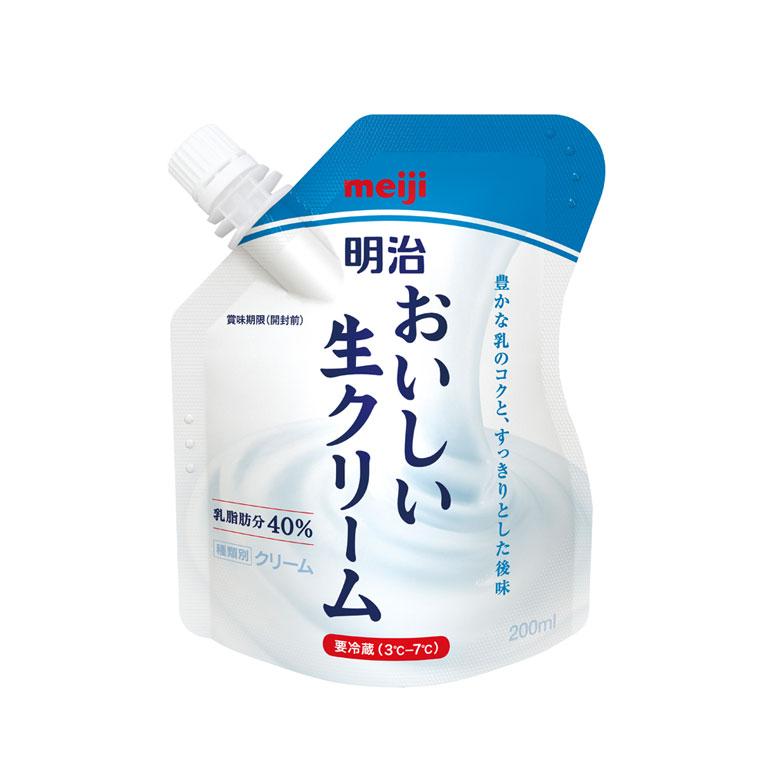 明治おいしい牛乳 明治おいしい生クリーム 200ml