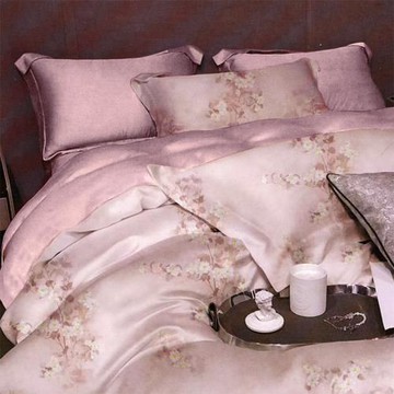 FOADI 60s100% 萊賽爾/天絲/涼感/四件式兩用被床包組(雙人-花映影)