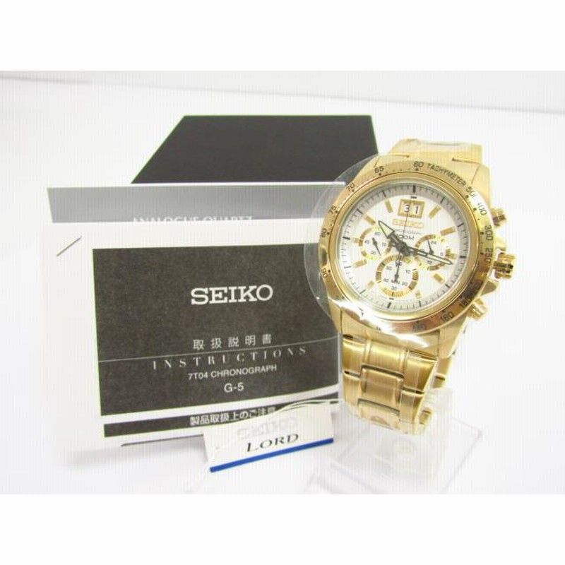 未使用 SEIKO セイコー LORD SPC244P1 クロノグラフ クォーツ
