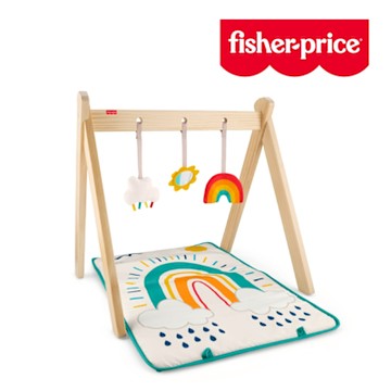 奇哥 Fisher-Price 費雪 木製彩虹寶寶健身器