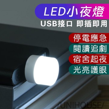 USB小夜燈 便攜式LED燈 宿舍臥室床頭燈 (ss1323)迷你LED小夜燈 迷你燈頭 護眼小夜燈 USB圓燈