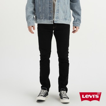 Levis 男款 上寬下窄 512低腰修身窄管牛仔褲 / 金耳 / 簡約黑石洗 / 彈性布料