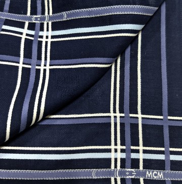 MCM 古董手帕 藍色 口袋巾 送禮自用 19 x 18 英吋