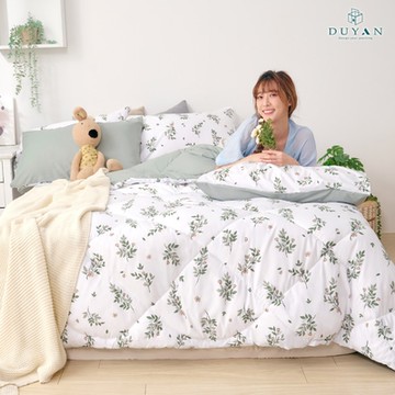 【DUYAN 竹漾】Heat-Fi 可水洗羽絲絨被 / 抹綠之森 台灣製 冬被 棉被