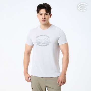 ADISI 男UPF50+防曬抑菌短袖排汗衣 AL2611069 冷灰 (M-2XL)｜抗UV 吸濕排汗 防臭 彈性 上衣