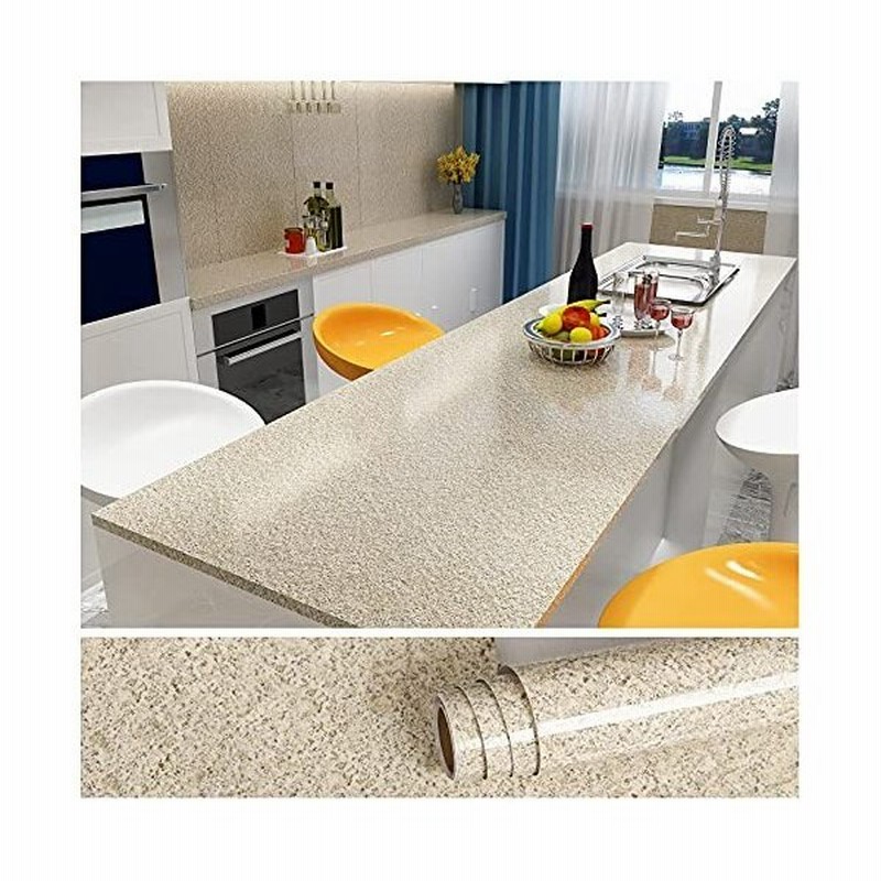 Veelike 大理石シート 壁紙シール リメイクシート 大理石調 ベージュ 花崗岩 カッティングシートはがせる壁紙 通販 Lineポイント最大0 5 Get Lineショッピング