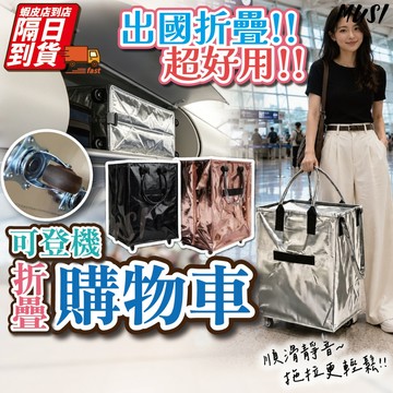 [隔日到/發票 可登機尺寸/可折疊攜帶]折疊購物車 購物車 登機行李袋 登機包
