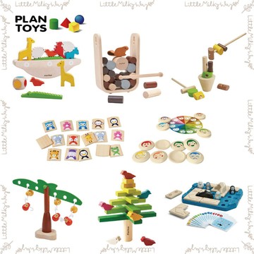 【LMW親子選品】🌿泰國 Plantoys - 企鵝歷險記 動物平衡方舟 俏皮猴平衡樹 滾滾木頭疊疊樂 情緒認知記憶遊戲