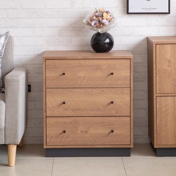 【TZUMii】莫爾三抽斗櫃/抽屜櫃/收納櫃/衣物收納櫃