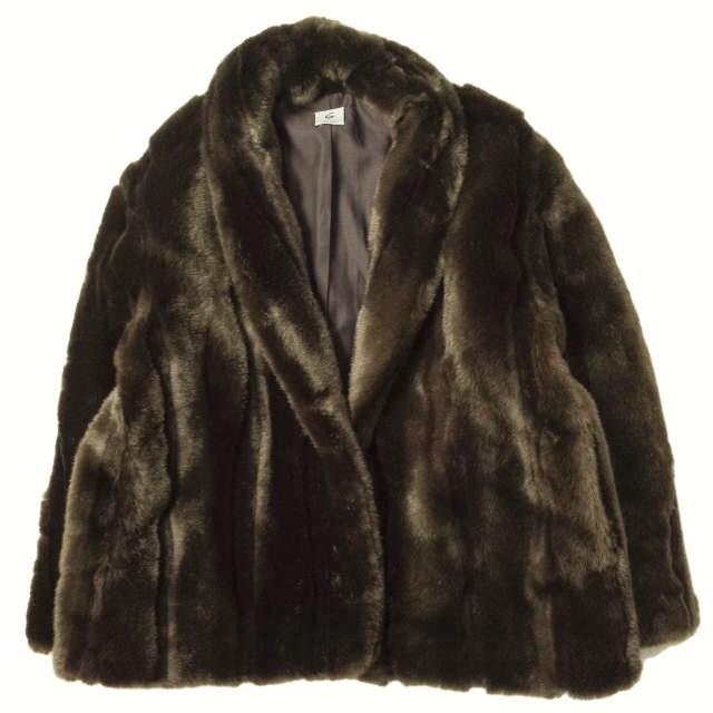 6 ROKU BEAUTY&YOUTH UNITED ARROWS ロク ビューティーアンドユース ユナイテッドアローズ FAKE MINK FUR COAT フェイクミンクファーコート 8625-151-0092 36 ダークブラウン アウター【6 ROKU BEAUTY&YOUTH UNITED ARROWS】