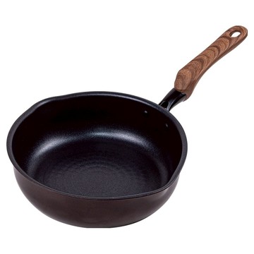 TAKEHARA 竹原製缶 和樂亭 絢 IH適用 不沾炒鍋  咖啡色  1個  22cm