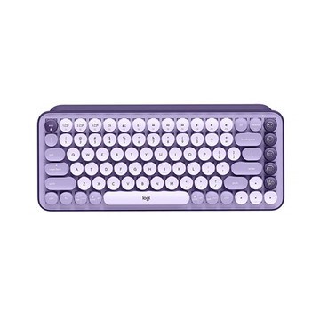 Logitech 羅技 POP KEYS 無線機械式鍵盤 - 茶軸 - 星暮紫