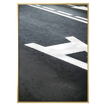 Typography 印刷品與邊框  40 x 30cm  金色