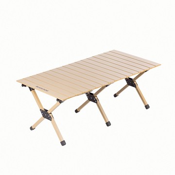 【Blackdog】上野T2碳鋼折疊蛋捲桌90cm/120cm 橡木色 JJ052 原廠公司貨一年保固