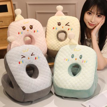 夏季趴桌子辦公室冰豆豆午睡枕趴睡枕午休神器枕頭小學生抱枕批發