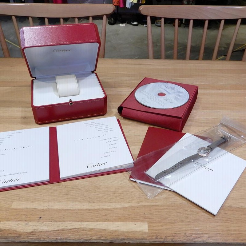 超美品】カルティエ ミニベニュワール アイボリー文字盤 ベゼル