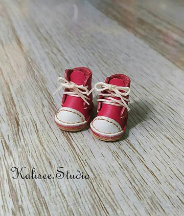 Blythe娃娃鞋（關節） Blythe Lati Y-帆布高筒（真皮）