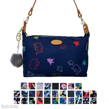 BONNIE 毛球小方包 肩提兩用包 側背包 斜背包 肩背包 休閒包 腋下包 2808 (多色)