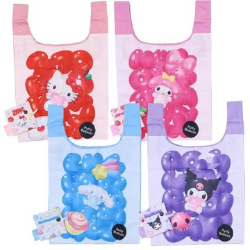 小禮堂 Sanrio 三麗鷗 摺疊環保購物袋 (氣球款) Kitty 美樂蒂 酷洛米 大耳狗