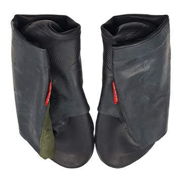 Pokeboo 摺疊雨鞋 – 黑色/綠色袖口  3L(27.5~28cm)  都會黑