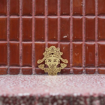 麥麥大節慶-財神爺 金屬書籤-金 | 文化節慶 開運祈福 文具送禮