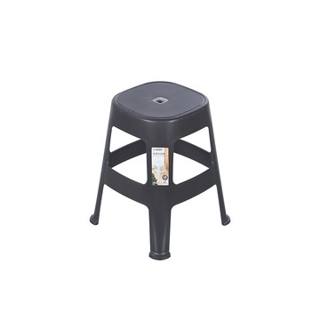 KEYWAY 皮革木紋椅 灰 RPW48-4