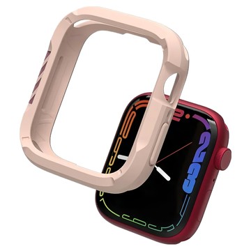 JTLEGEND ShockRim 防摔錶殼 44/45mm  1個  粉杏色  Apple Watch Series 7/6/5/4/SE